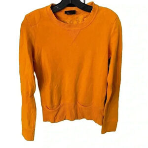 Diesel Women’s Orange Sweatshirt “Diesel Rocks” On Back Size Small